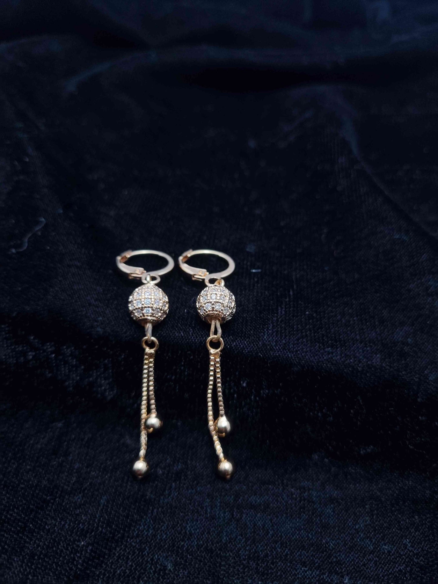 Golden Drop Earrings - Anaya Amal Official