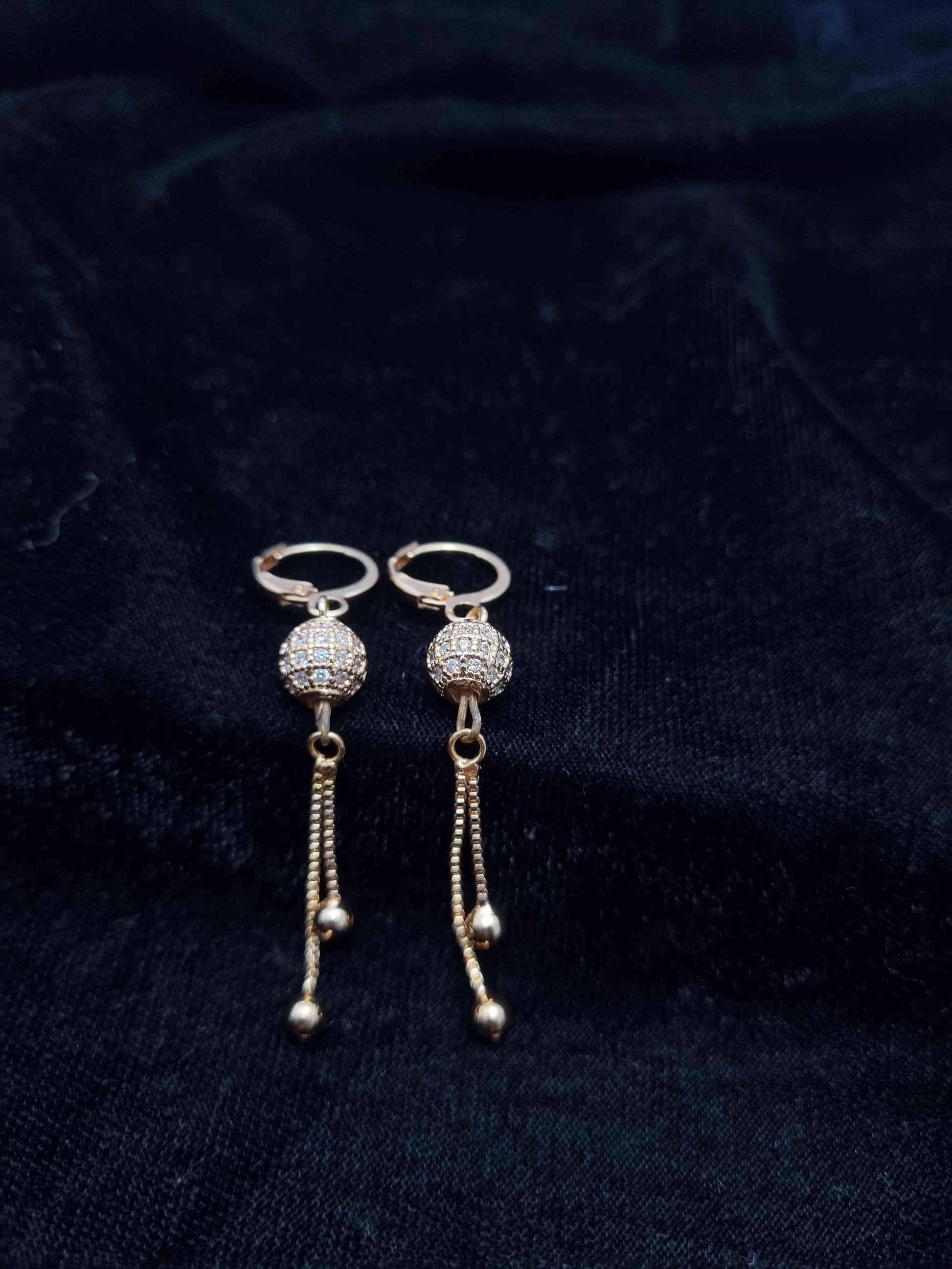 Golden Drop Earrings - Anaya Amal Official